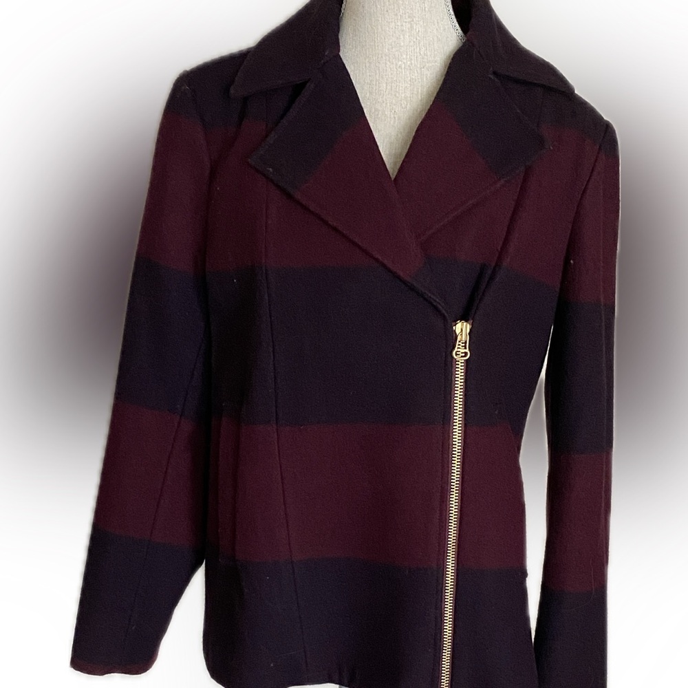 Navy & Berry wool
